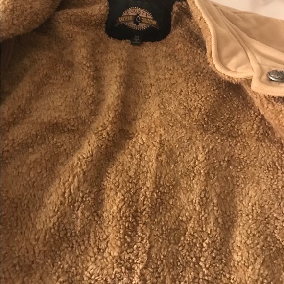 SOLD Faux suede Sherpa lined County Clothing jacket Sz M - Picture 7 of 14